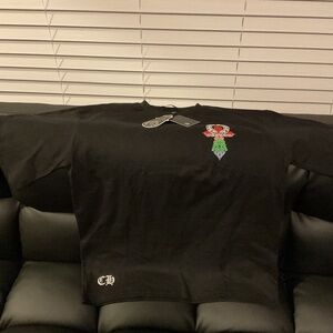 Chrome Hearts x Comme Des Garçons Collaboration Black T-shirt Men's Size L Rare